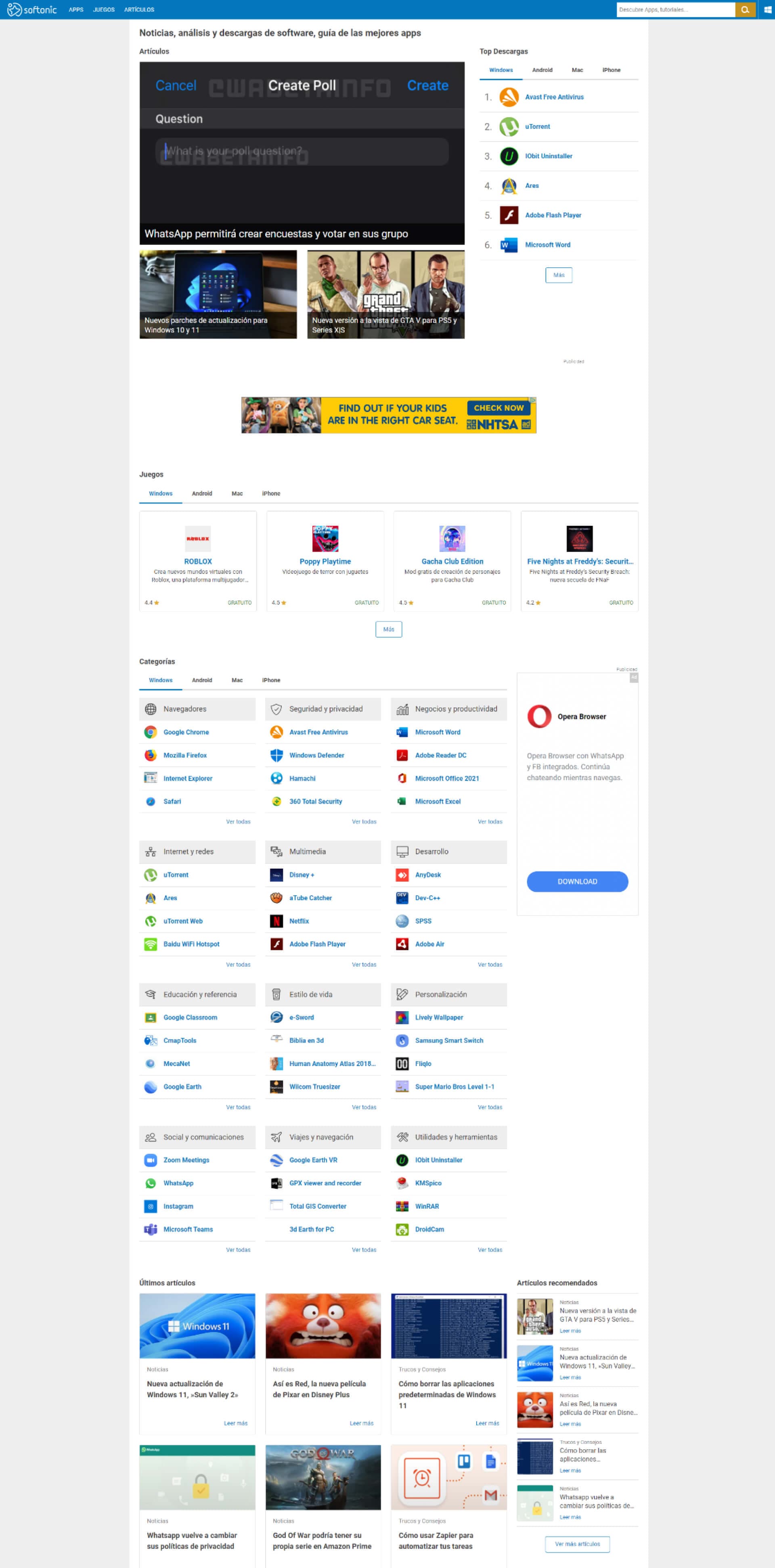 Softonic home comparison