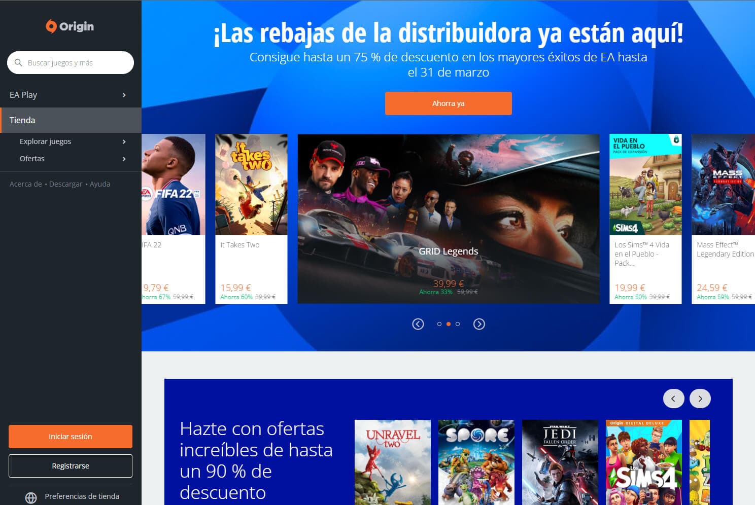 Origin store