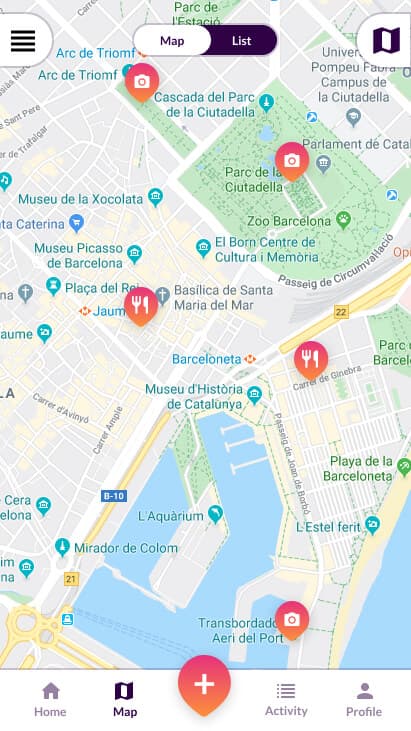 Tokoro map view
