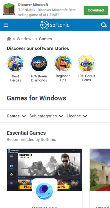 Final stories on category page