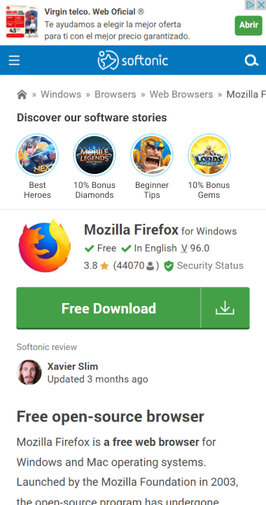 Final stories on program page